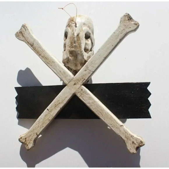 New CUSTOM MADE Poison Skull Pirate Halloween Wood Sign Room Decor Decoration - Picture 2 of 2